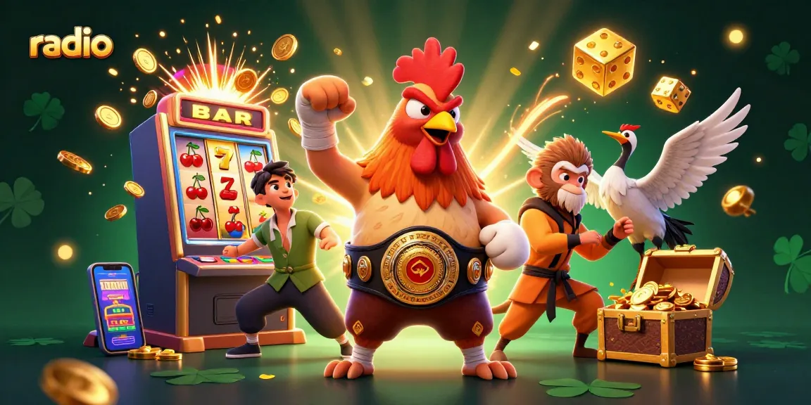Join the action with the WIN79 Radio gaming scene featuring vibrant characters and dynamic prizes.