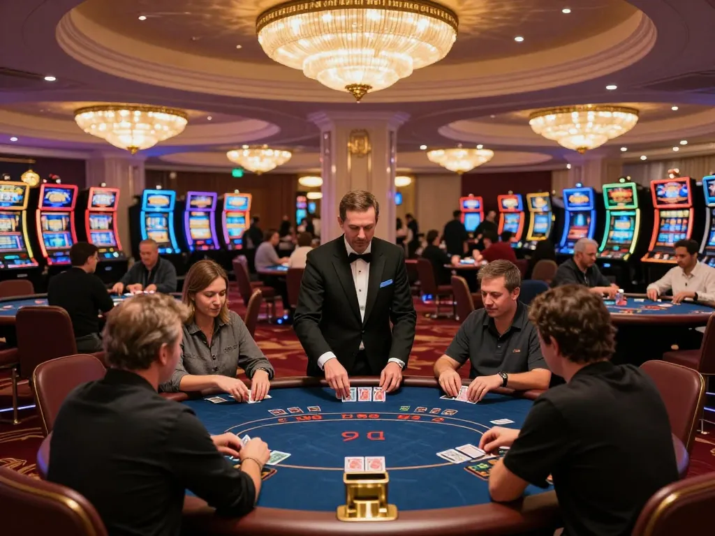Players strategizing in the vibrant atmosphere of tr88 casino, engaging in dynamic poker gameplay.