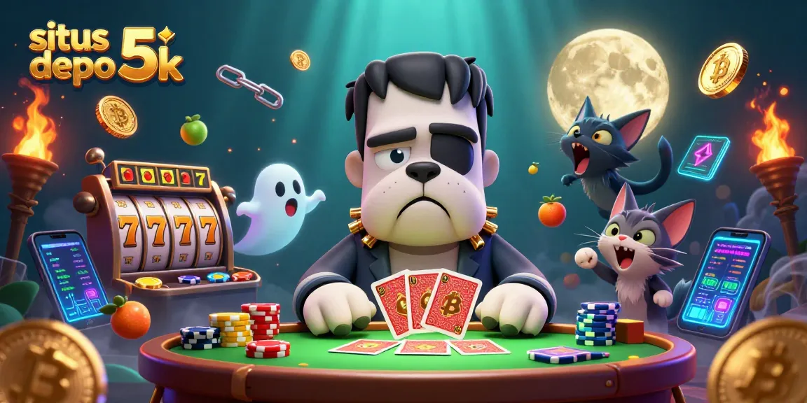 Experience thrilling jackpots at situs slot depo 5k with a vibrant 3D party scene featuring unique characters.