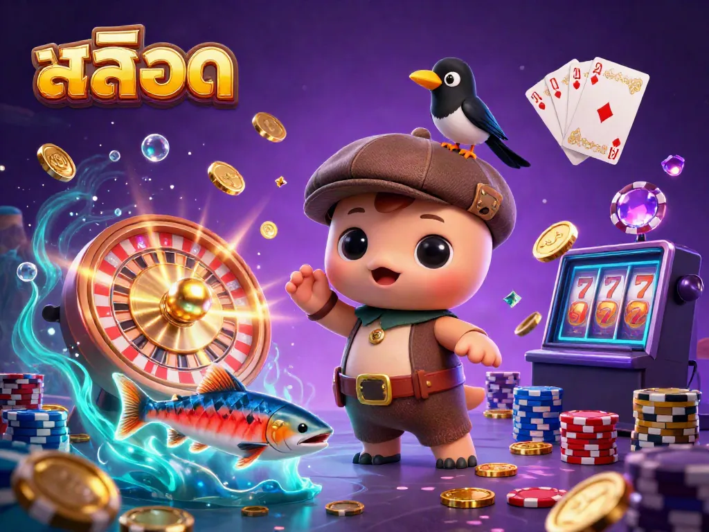 Experience thrilling สล็อต excitement with a playful Nessie and shimmering casino elements.