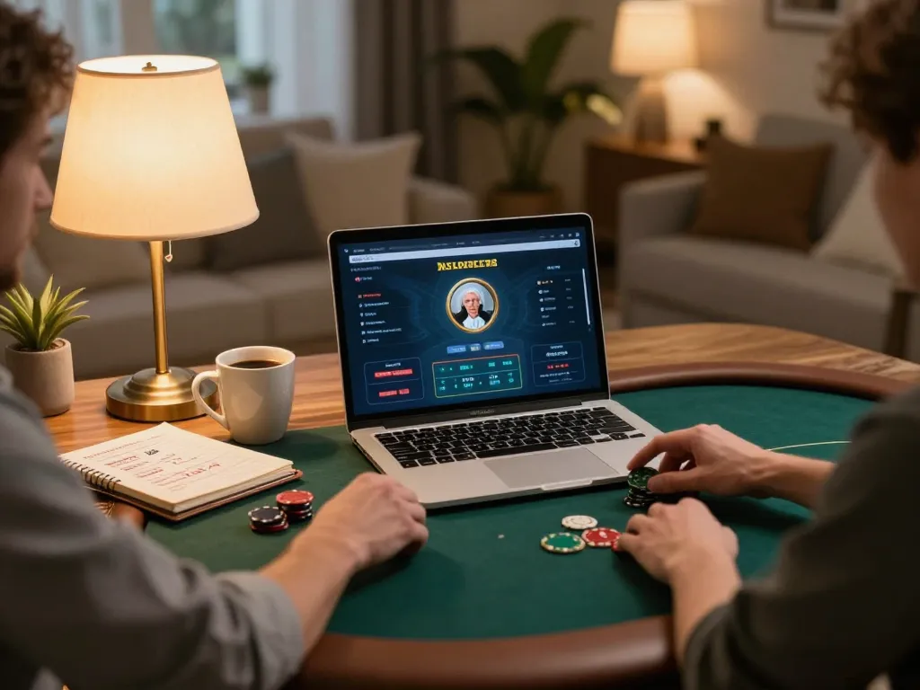 Engaging in TD88 bet gameplay from a cozy home setup while analyzing strategies.