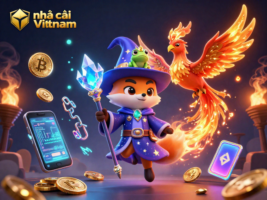 Nhà cái Vietnam mang đến những trải nghiệm cá cược sôi động với hình ảnh huyền bí và các đồng tiền crypto.