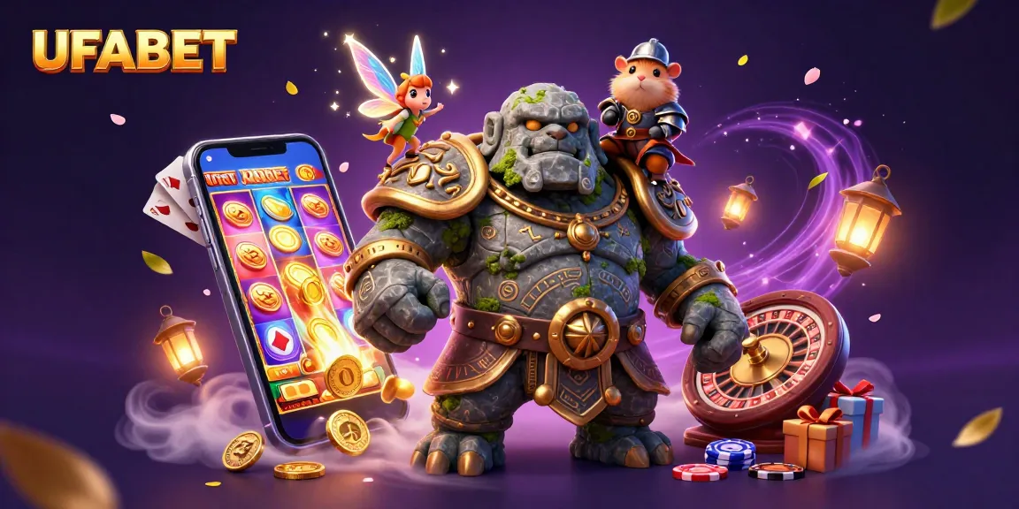 Experience the thrill of UFABET with a magical casino scene showcasing interactive gaming elements.