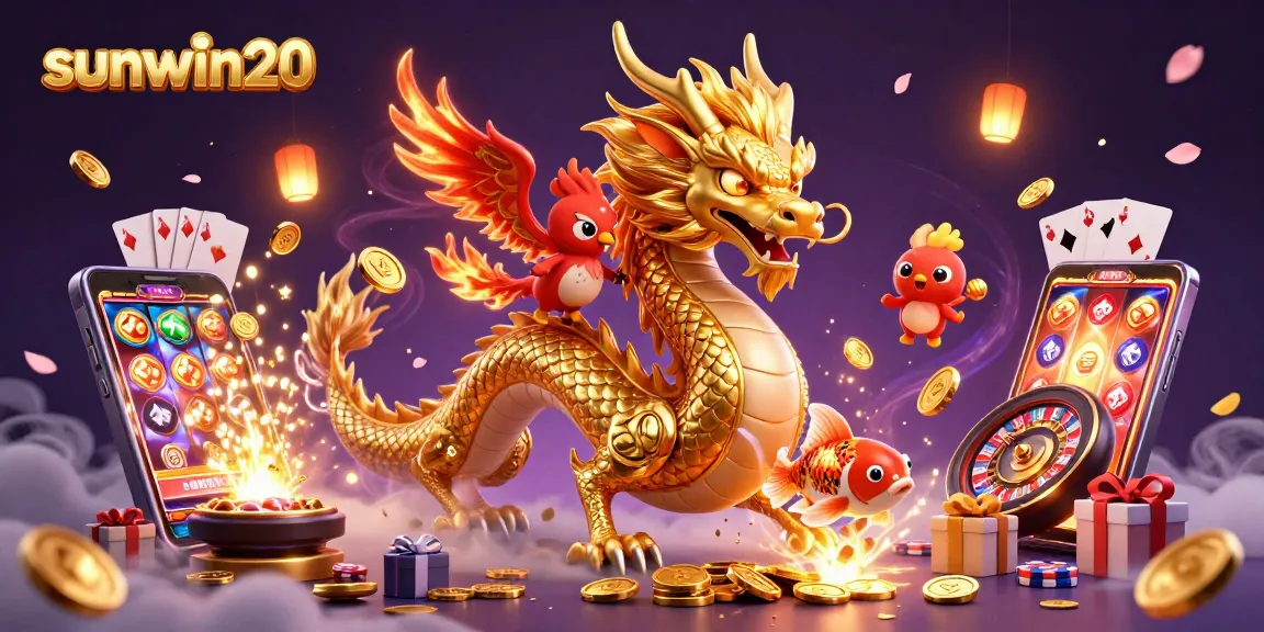 Engage in thrilling gameplay with sunwin20, showcasing exciting slot games and dynamic 3D elements.