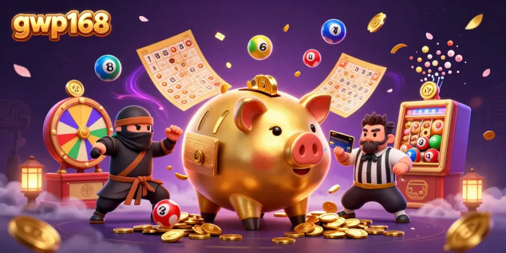 Menangkan hadiah besar di gwp168 dengan karakter kartun menarik dalam nuansa kasino yang meriah.
