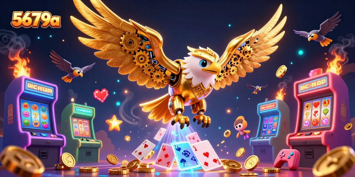 Experience thrilling gaming moments with 5679a's vibrant 3D casino illustration showcasing epic gambling dynamics.