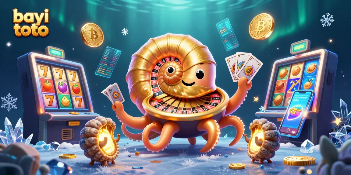 Experience the thrill of bayi toto with 3D illustration featuring vibrant casino elements.