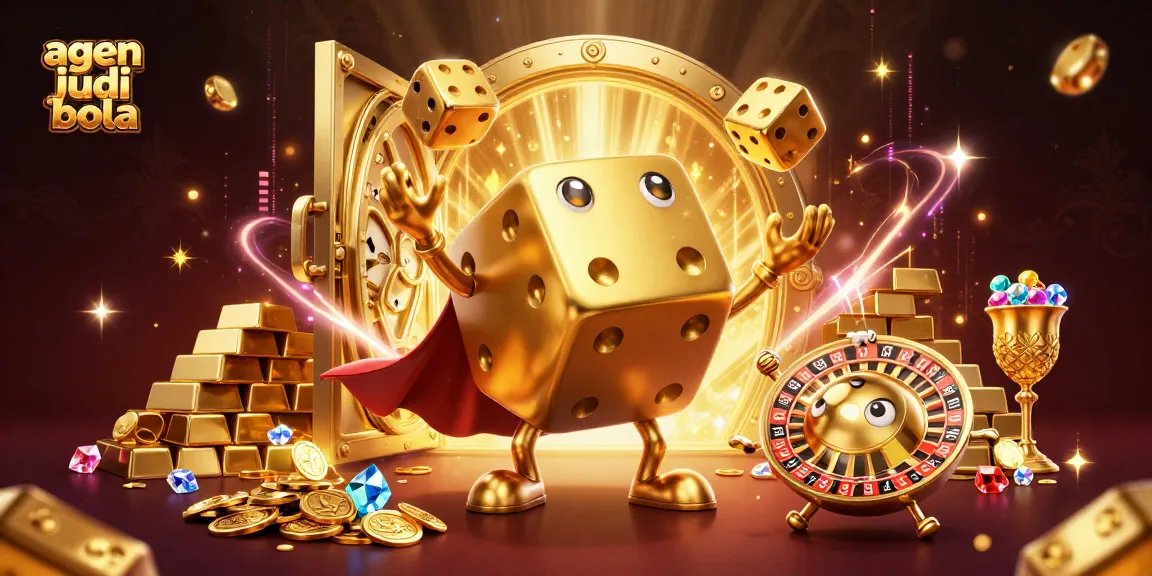 Experience thrilling spins with agen judi bola featuring animated dice and treasure.