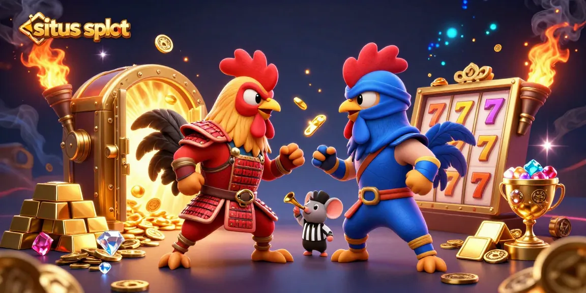 Slot gacor di situs slot, pertarungan ayam 3D dengan efek visual memukau.