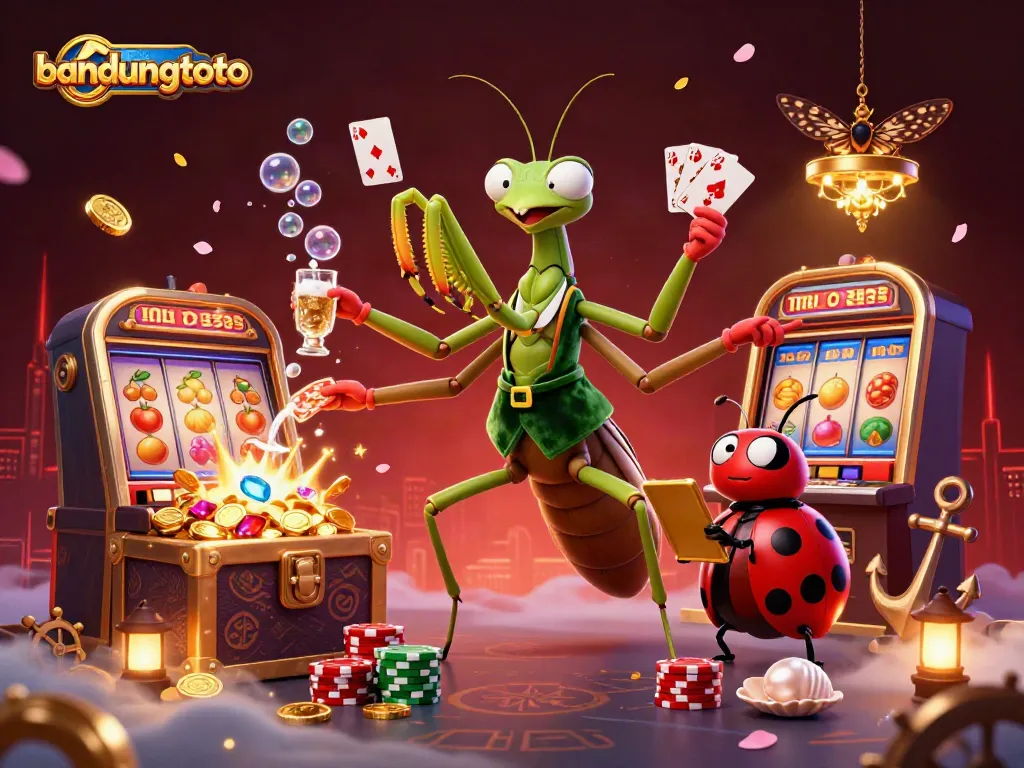Engage with bandungtoto’s slots and games in a vibrant, action-packed 3D casino scene.
