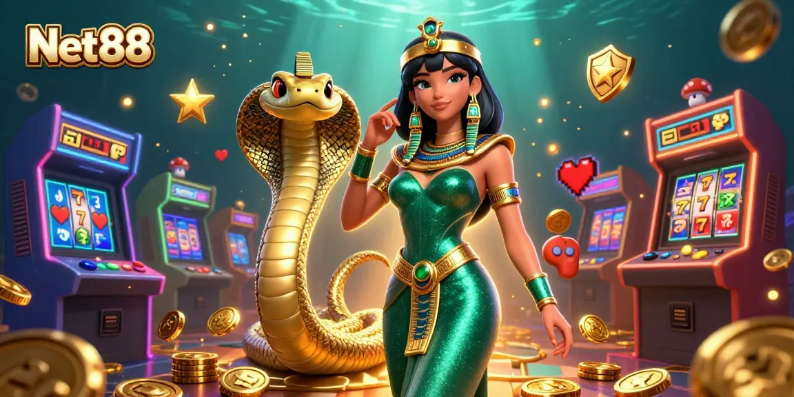 Experience the thrilling Net88 casino games with vibrant 3D characters and arcade elements.