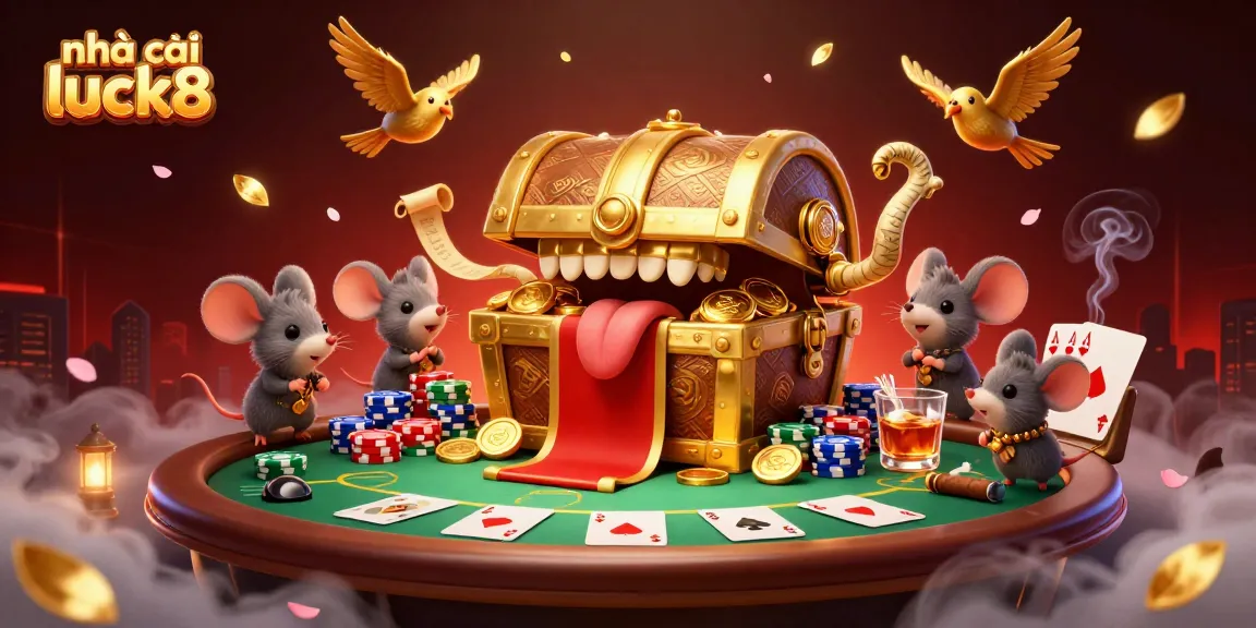 Engage with the thrilling experience at nhà cái luck8, featuring a rich casino scene filled with games and excitement.