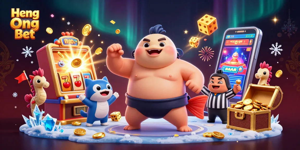 Join the excitement at Heng Ong Bet with a vibrant casino scene featuring a fugu in action!