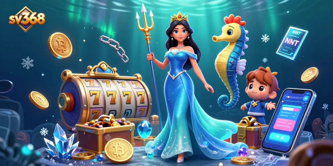 Experience thrilling betting with sv368's dynamic underwater casino illustration.