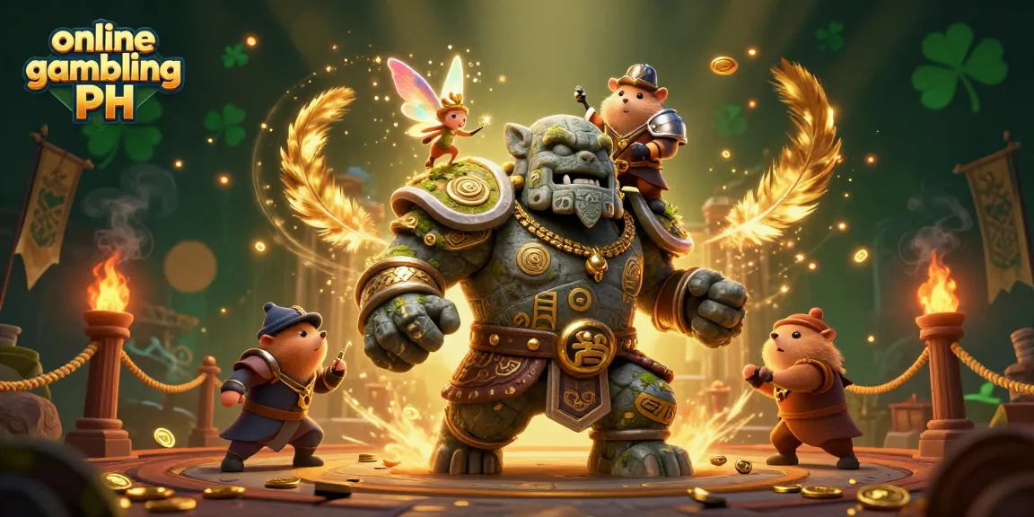 Engage in online gambling PH with vibrant characters and magical casino elements.