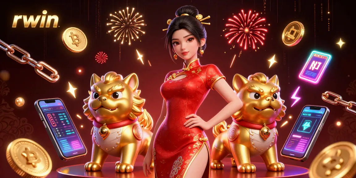 Experience thrilling rwin gameplay with dynamic characters, crypto elements, and festive scenes.