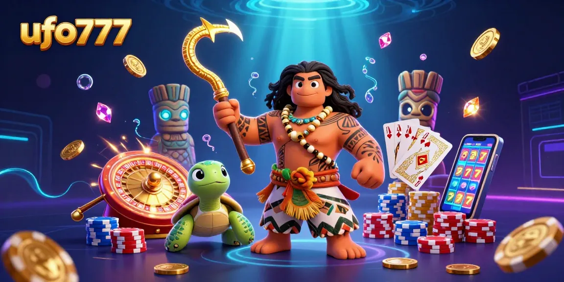 Spin to win with ufo777's vibrant casino scene featuring golden coins and dynamic gaming elements.