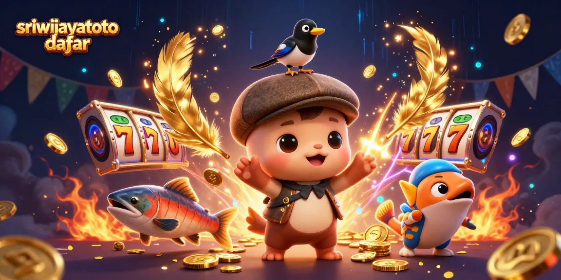Engage with thrilling winnings at sriwijayatoto daftar showcasing vibrant slots, playful characters, and dynamic game elements.