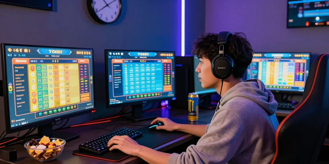 Engaged player enjoying pakde4d online togel game in a vibrant gaming setup.