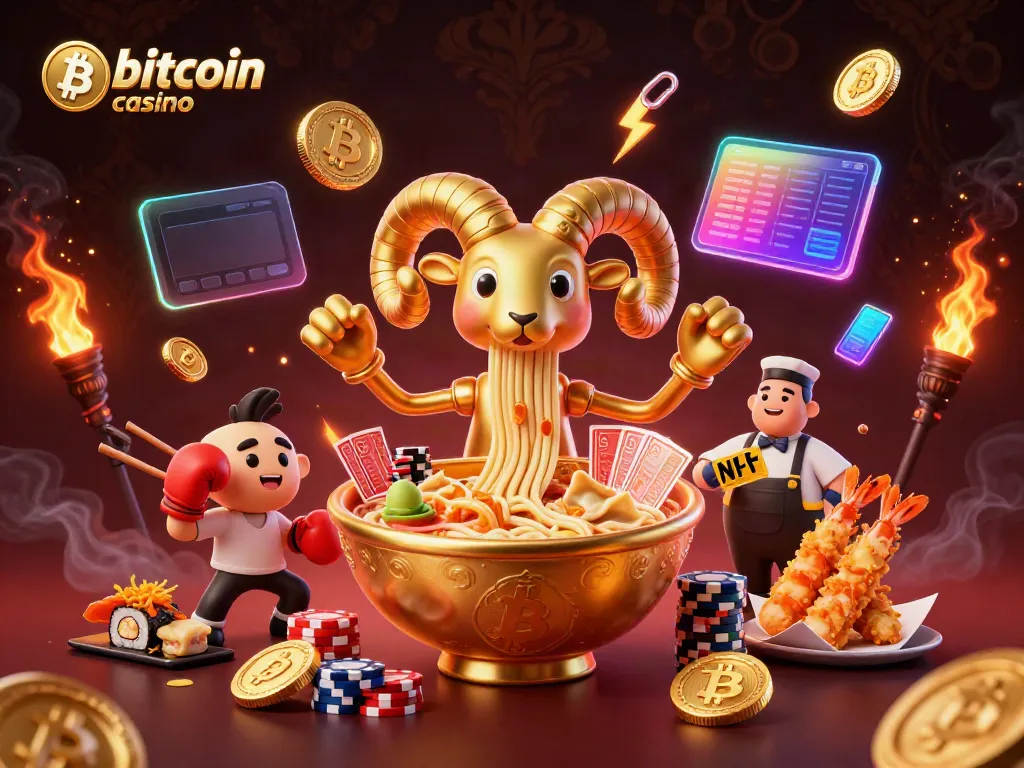 Engage in thrilling gameplay at a bitcoin casino with vibrant characters and stunning crypto visuals.