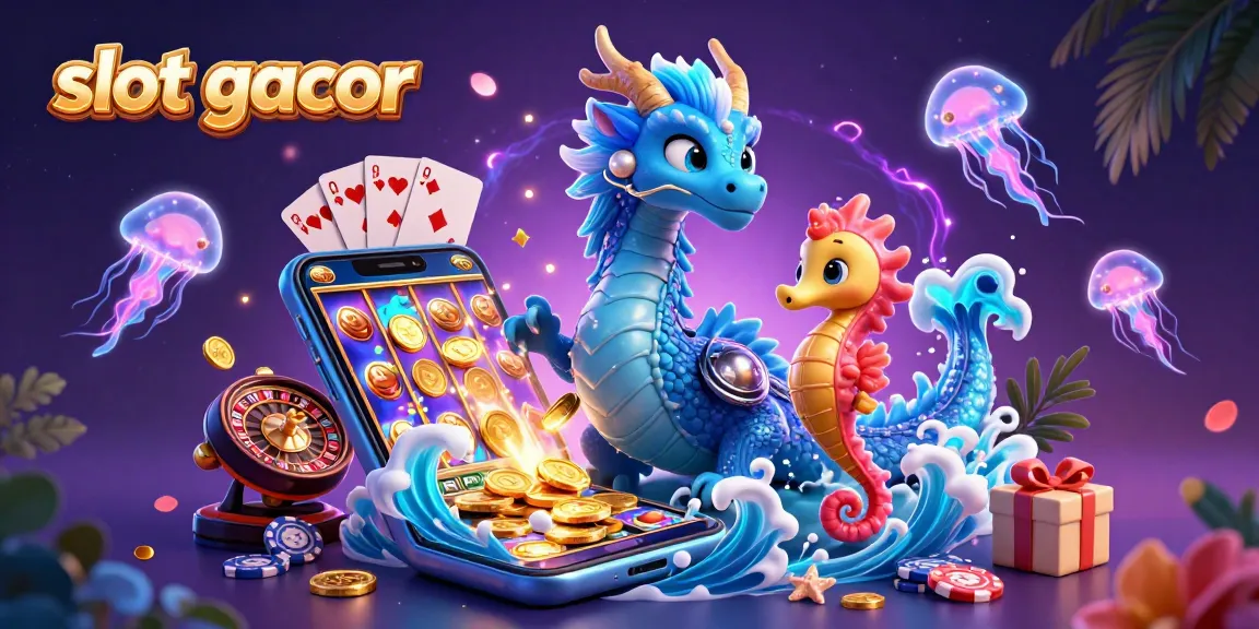 Menangkan pengalaman slot gacor dengan naga air 3D dan elemen permainan kasino yang memukau.