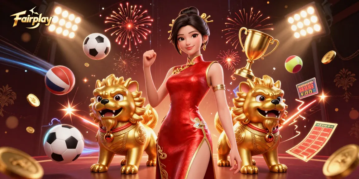 Play Fairplay with thrilling casino sports elements in an ultra-detailed 3D illustration.