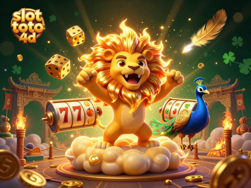 Engage with slot toto 4d through this vibrant, dynamic casino illustration featuring bold characters and game elements.