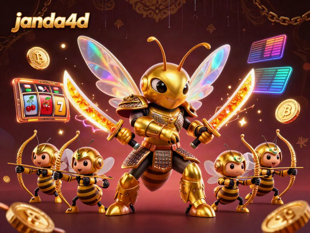 Menyusun strategi permainan slot online di janda4d dengan ilustrasi 3D menarik.