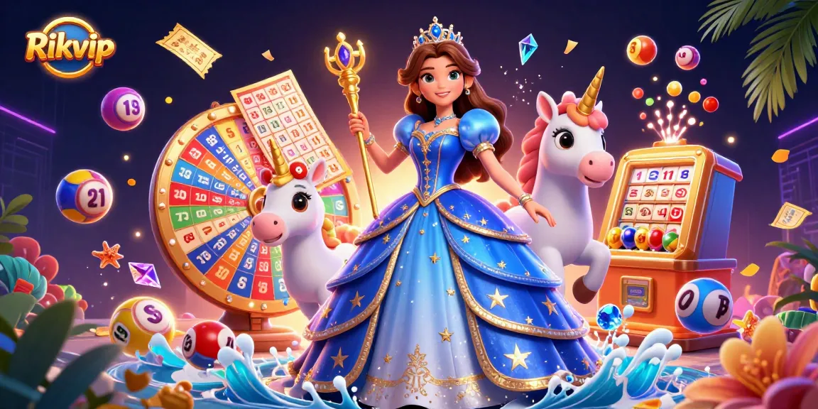 Experience thrilling gameplay with Rikvip's vibrant lottery scene featuring dynamic elements and captivating characters.