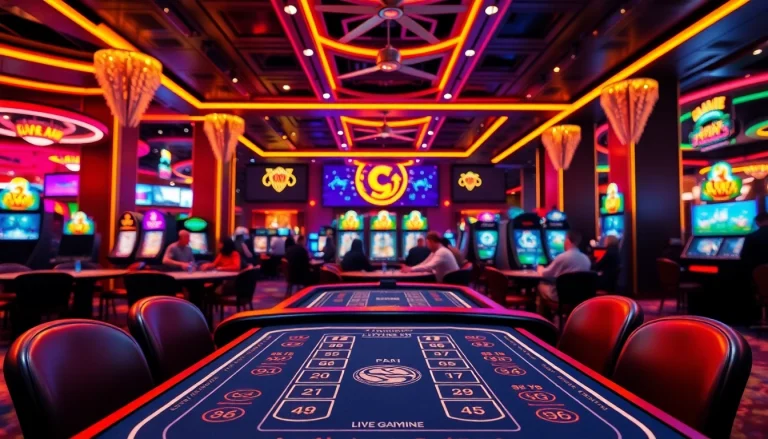 에볼루션 카지노의 현대적인 게임 테이블을 강조한 프로페셔널한 이미지