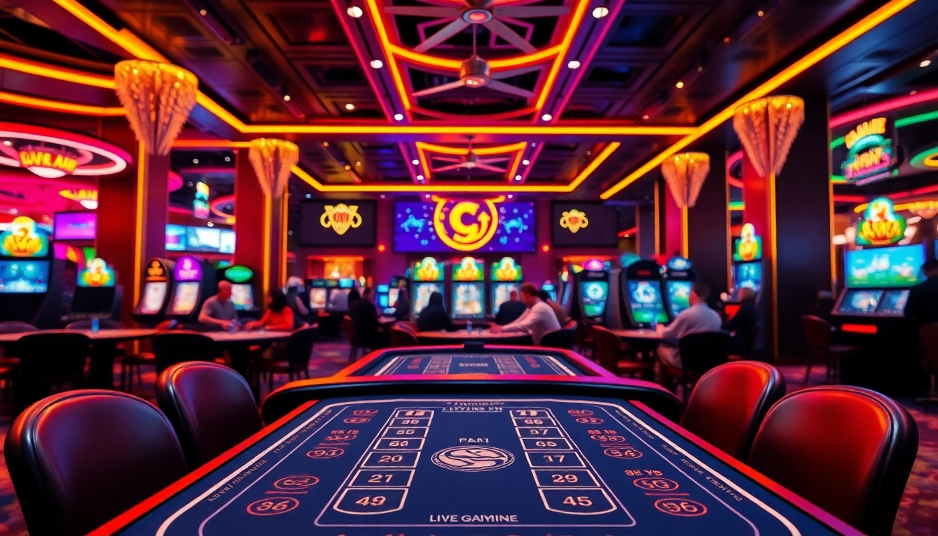 에볼루션 카지노의 현대적인 게임 테이블을 강조한 프로페셔널한 이미지