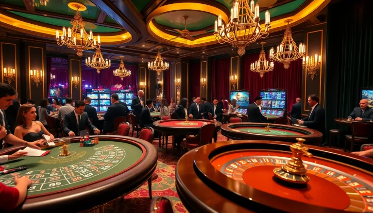 에볼루션의 럭셔리한 라이브 카지노 환경을 시각적으로 표현한 이미지.