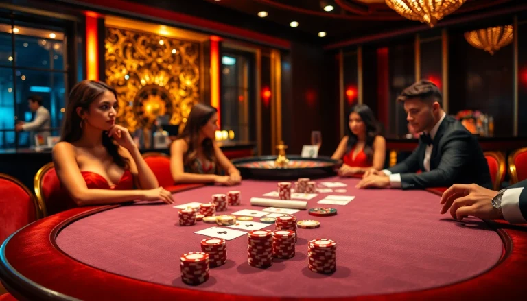 Experience thrilling moments while playing the game mmoo at an elegant casino.